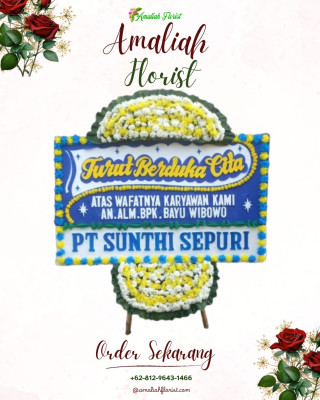 Papan Bunga Duka di Setiamanah