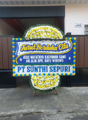 Papan Bunga Duka di Setiamanah
