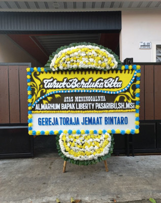 Papan Bunga Duka di Setiamanah